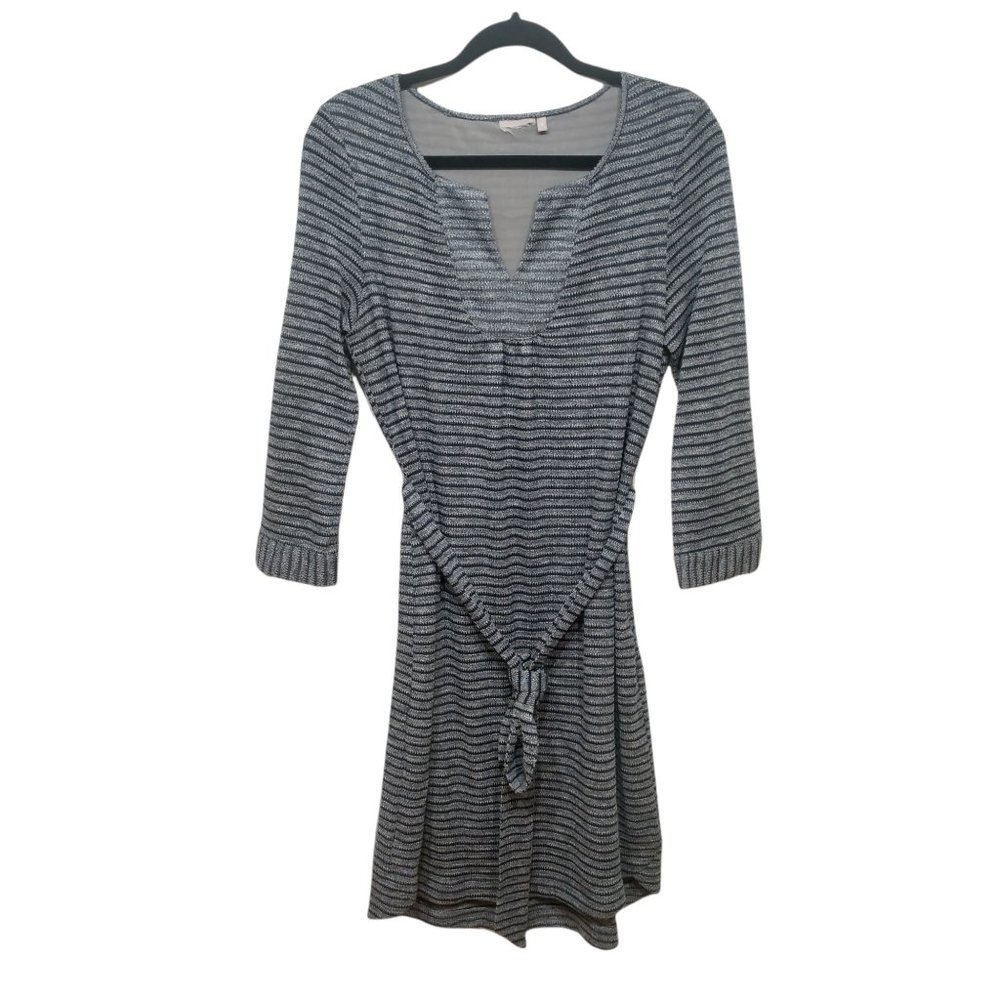 Ellie Kai Striped Tie Waist Knit Dress - Size 8